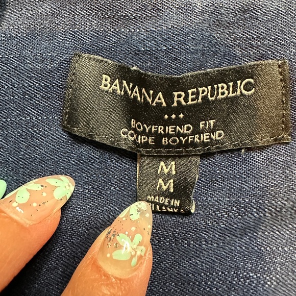 Banana Republic denim type top - M - Picture 3 of 5